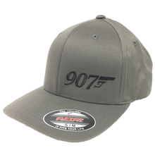 Load image into Gallery viewer, 907 Gun (Small Logo) - Flex Fit Hat - Solid Back