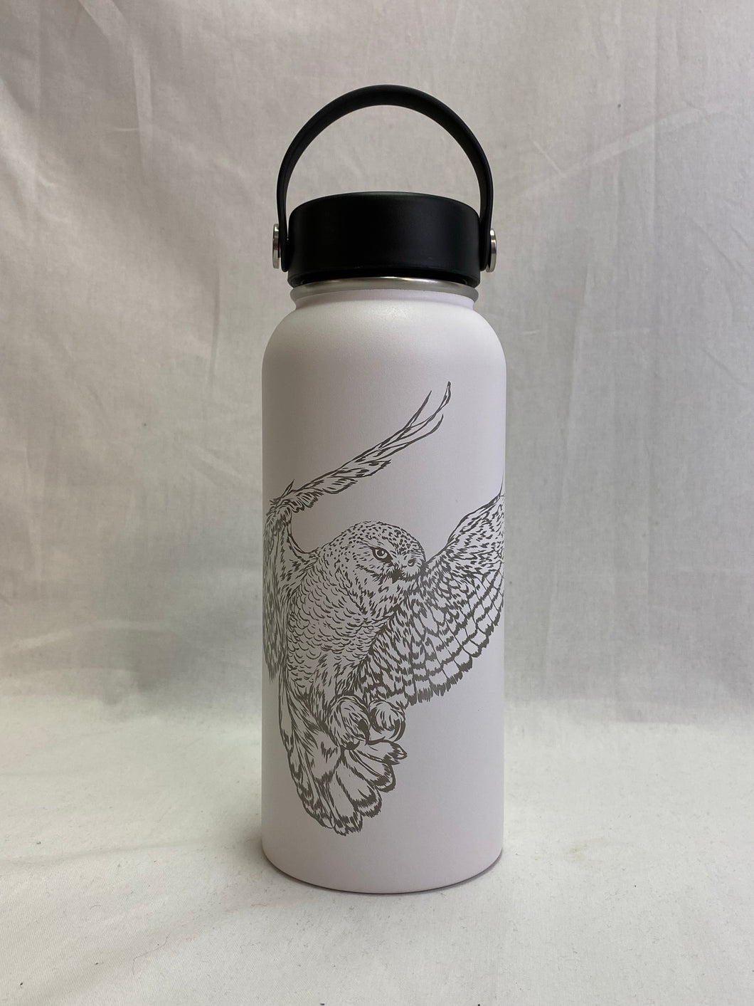 Snowy Owl - 32oz Stainless Water Bottle