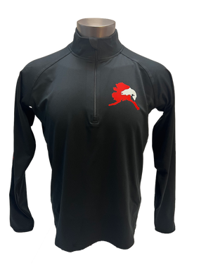 Fish AK Graphic Logo - Stretch 1/4-Zip Pullover - Unisex Adult