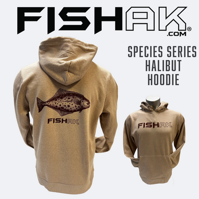 Fish AK - Halibut Species Series - Tri-Blend Hoodie