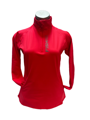 Fish AK - Reflective Women's Sport-Wick® Stretch 1/4-Zip Pullover