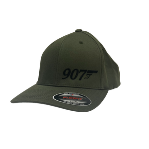 907 Gun (Small Logo) - Flex Fit Hat - Solid Back