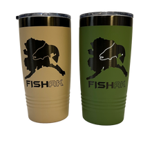 Load image into Gallery viewer, Fish AK - Graphic Logo Ion-Plated 20oz Tumbler