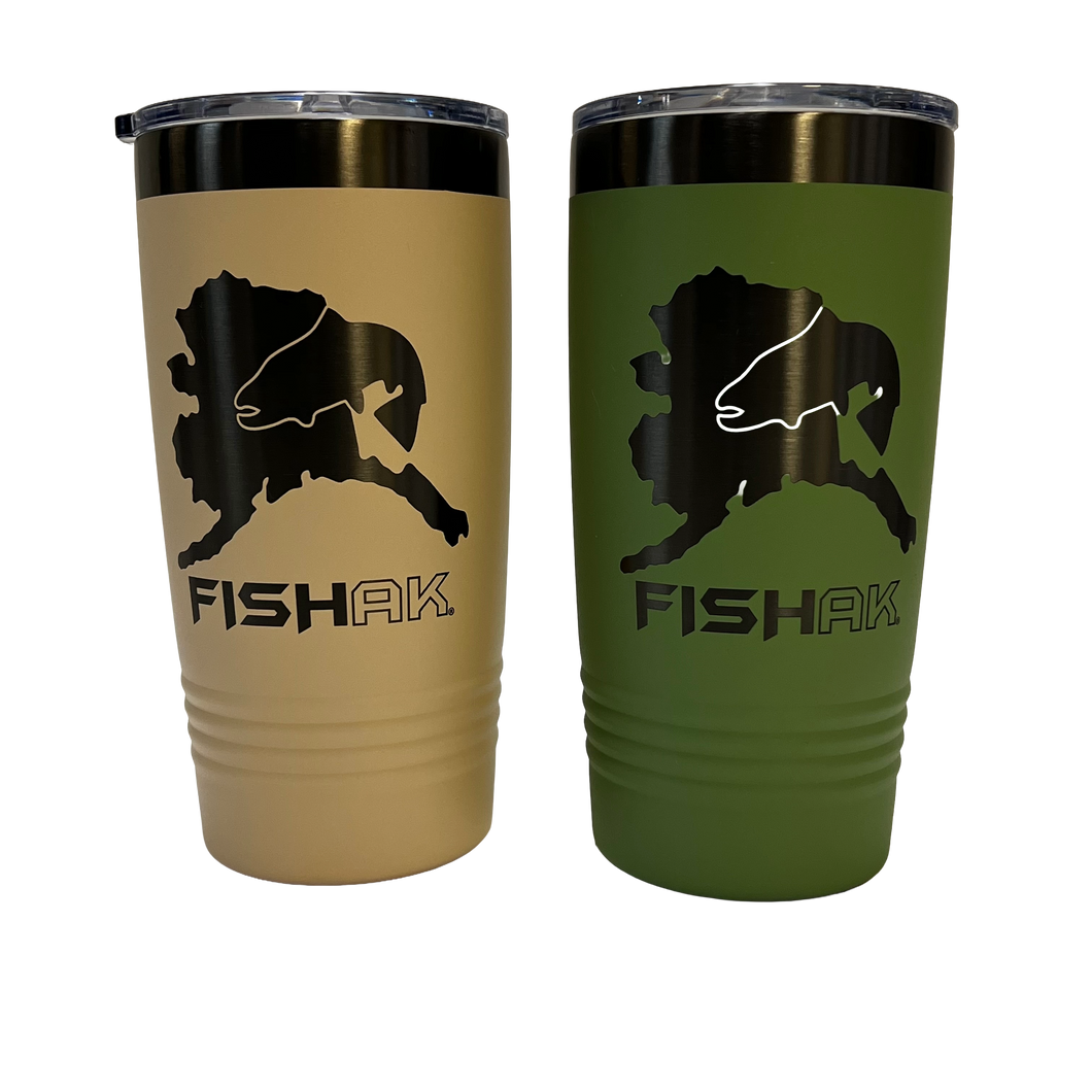 Fish AK - Graphic Logo Ion-Plated 20oz Tumbler