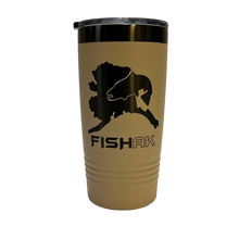 Load image into Gallery viewer, Fish AK - Graphic Logo Ion-Plated 20oz Tumbler