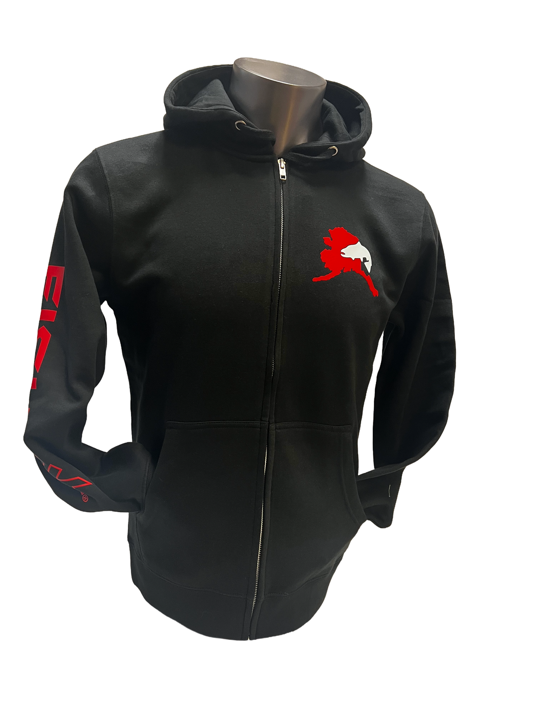 Fish AK Graphic Logo - Adult Full Zip Hoodie