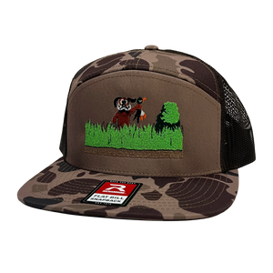 Duck Hunt - Duck Camo 7 Panel Flat Bill Truck