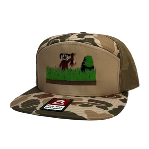 Duck Hunt - Duck Camo 7 Panel Flat Bill Truck