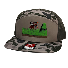 Load image into Gallery viewer, Duck Hunt - Duck Camo 7 Panel Flat Bill Truck