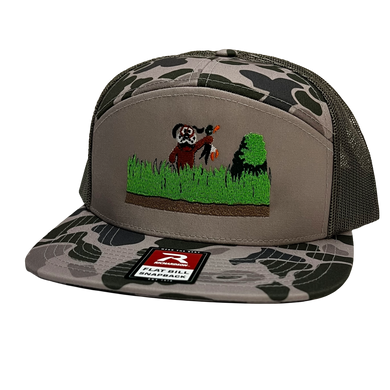 Duck Hunt - Duck Camo 7 Panel Flat Bill Truck