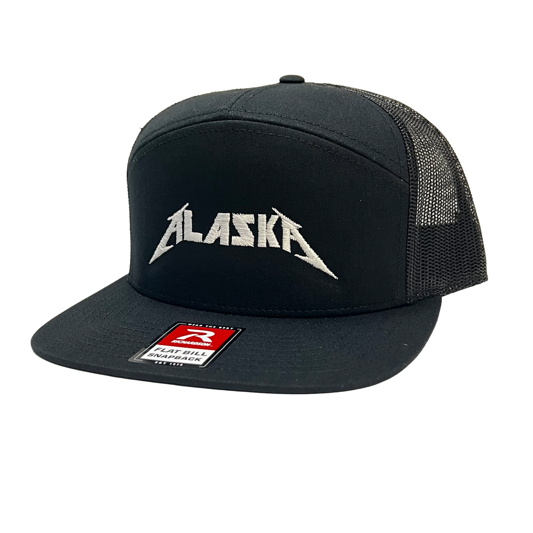 Alaska Rocks - 7 Panel Trucker - Flat Bill Hat