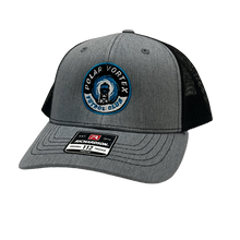 Load image into Gallery viewer, Polar Vortex - Heather Grey/Black Richardson 112 YOUTH Trucker