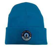 Load image into Gallery viewer, Polar Vortex - Neon Blue - Knit Beanie