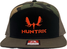 Load image into Gallery viewer, Hunt AK Moose Skull - 7 Panel Richardson Trucker