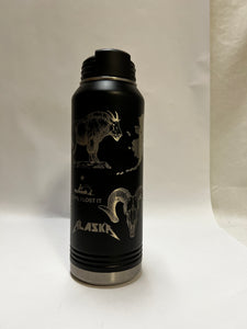 Multi-Logo - 32oz Stainless Water Bottle