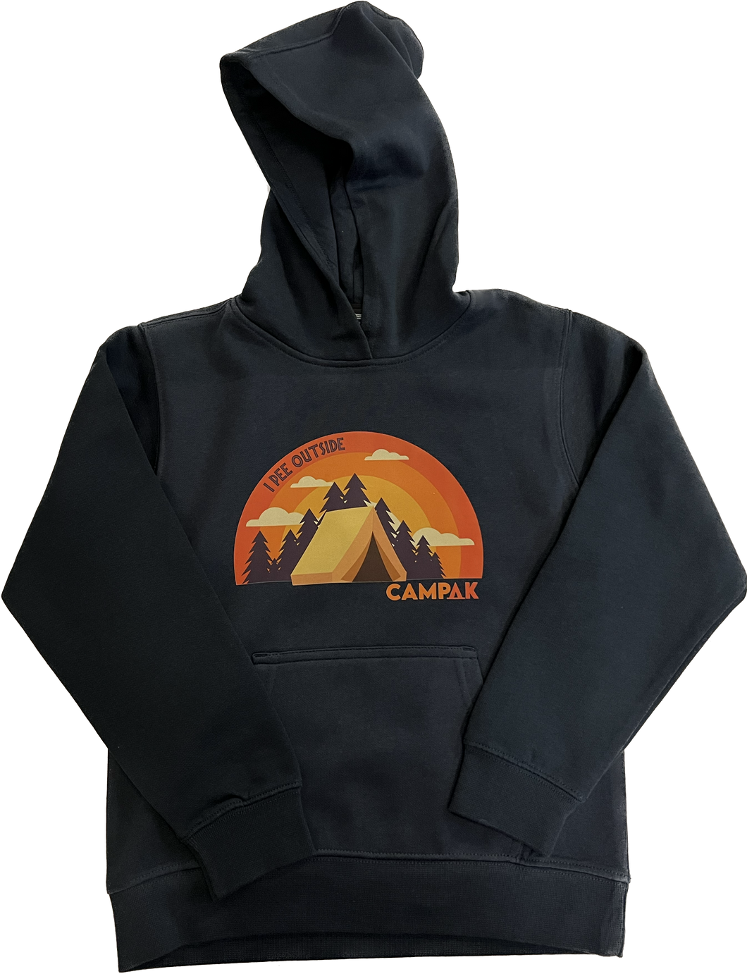 CAMP AK - I Pee Outside - Youth Hoodie