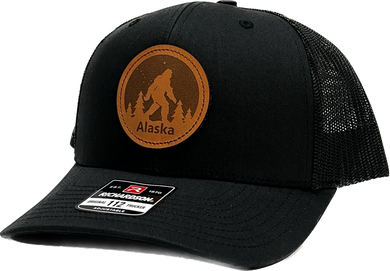 Bigfoot Alaska - Leather Patch - Trucker Hat