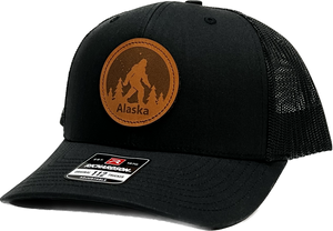 Bigfoot Alaska - Leather Patch - Trucker Hat