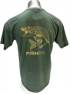 FISH AK - Species Collection - Northern Pike - T-Shirt - TriBlend