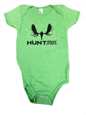 Hunt AK - Moose - Short Sleeve Baby One Piece