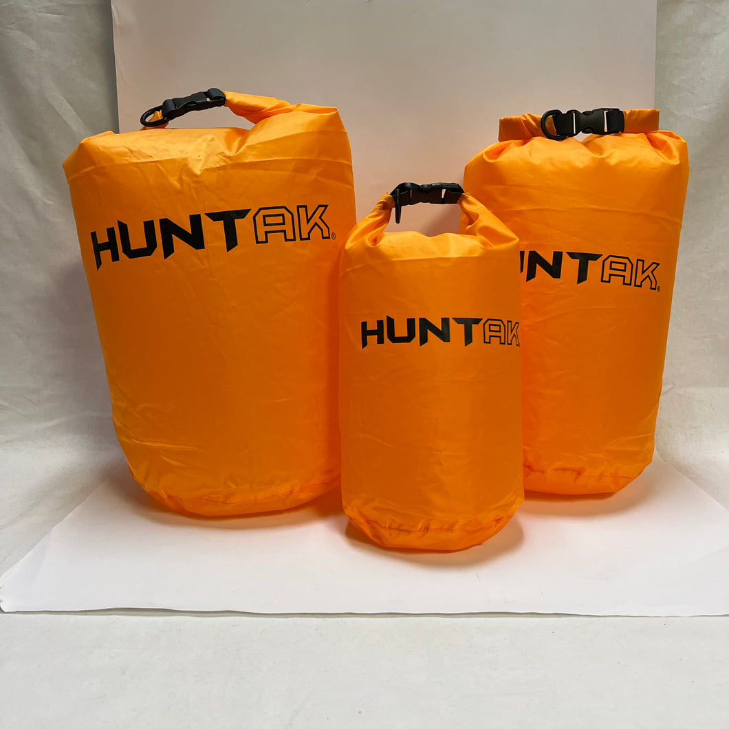 HUNT AK - 3 Pack Nylon Water-Repellent Lightweight Stuff Sacks