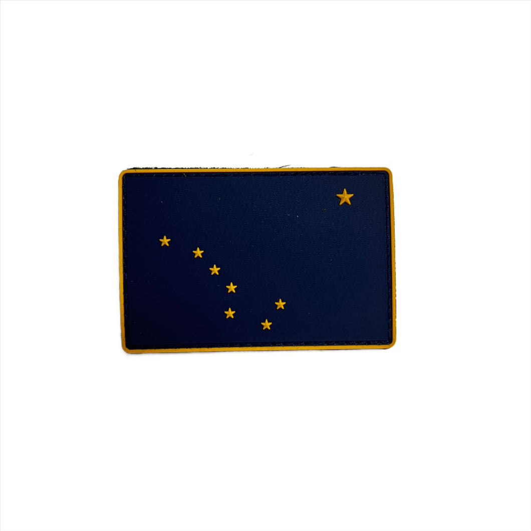 PVC Rubber 3D Alaska Flag Patch