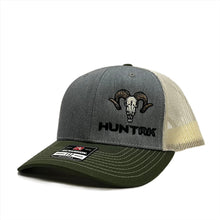 Load image into Gallery viewer, HUNT AK - Sheep Skull - Tri-Color Trucker Hat