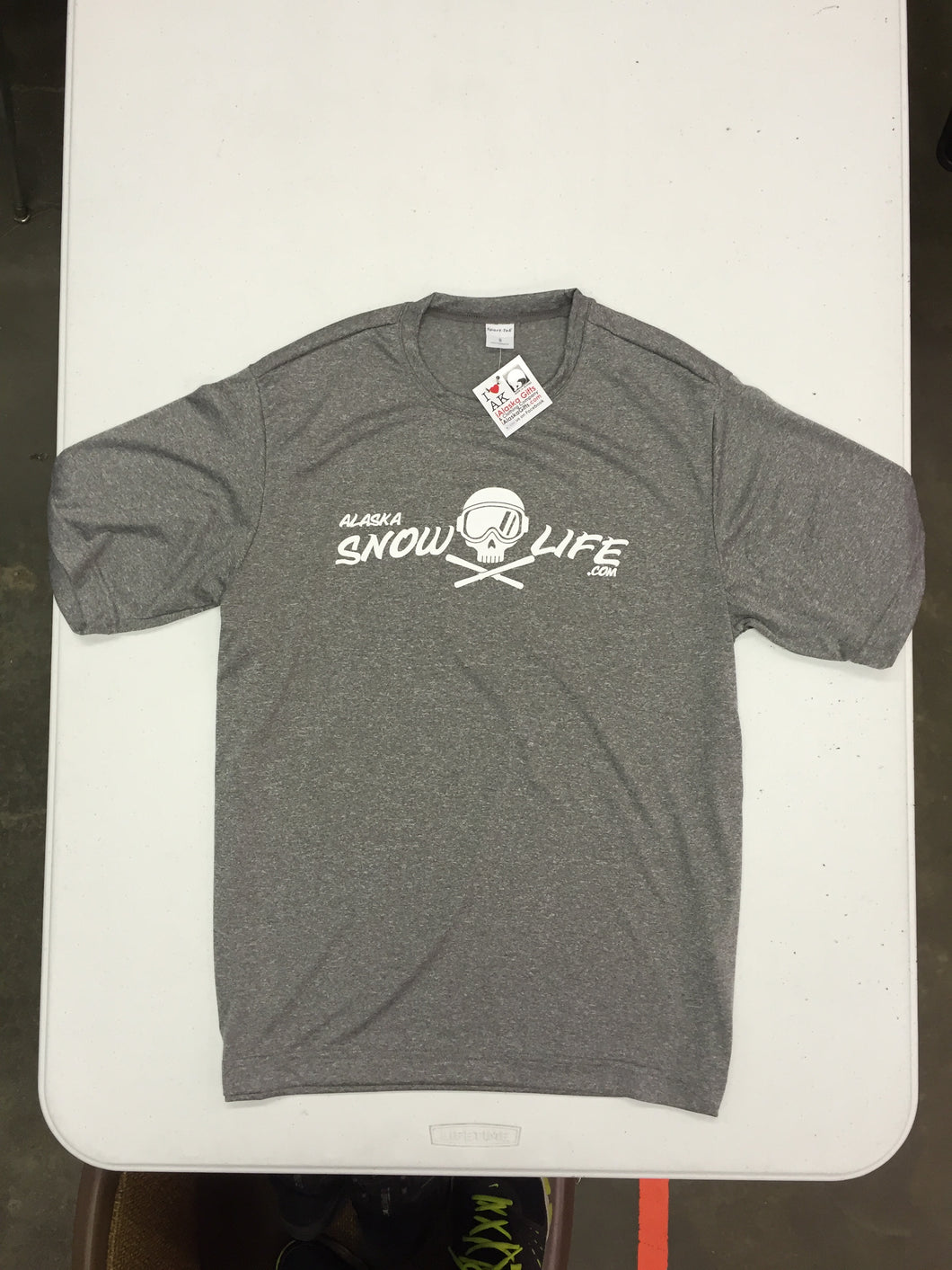 Alaska Snow Life - Skull w/Goggles - Performance T-Shirt - Adult (CLEARANCE)