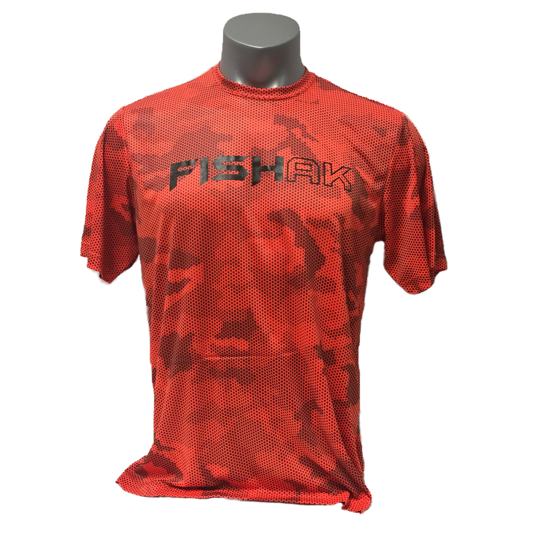Fish AK - Hex Camo - Performance T-Shirt - Adult