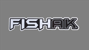 FISH AK  Logo Sticker 9"