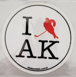 I Hockey AK - Sticker
