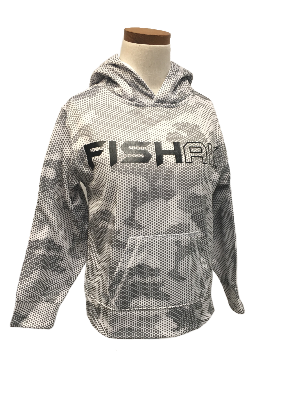 Fish AK - Hex Camo - Youth Performance Hoodie