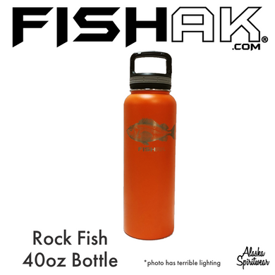 FISH AK - Rockfish - 40oz Stainless Water Bottle
