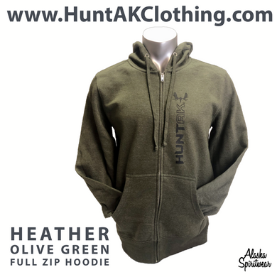 HUNT AK - Moose Skull - Full Zip Hoodie