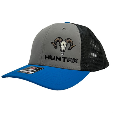HUNT AK - Sheep Skull - Adjustable Flex Fit Hat - Tri-Color Richardson 173
