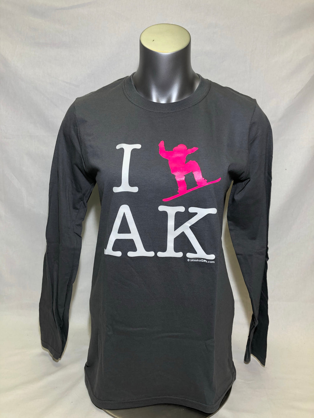 I Snowboard AK - Long Sleeve T-Shirt - Adult (CLEARANCE)