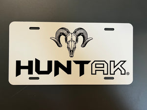 HUNT AK Sheep Skull - Vanity License Plate