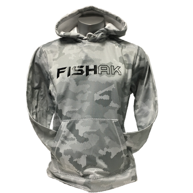 Fish AK - Hex Camo - Adult Performance Hoodie (SALE)