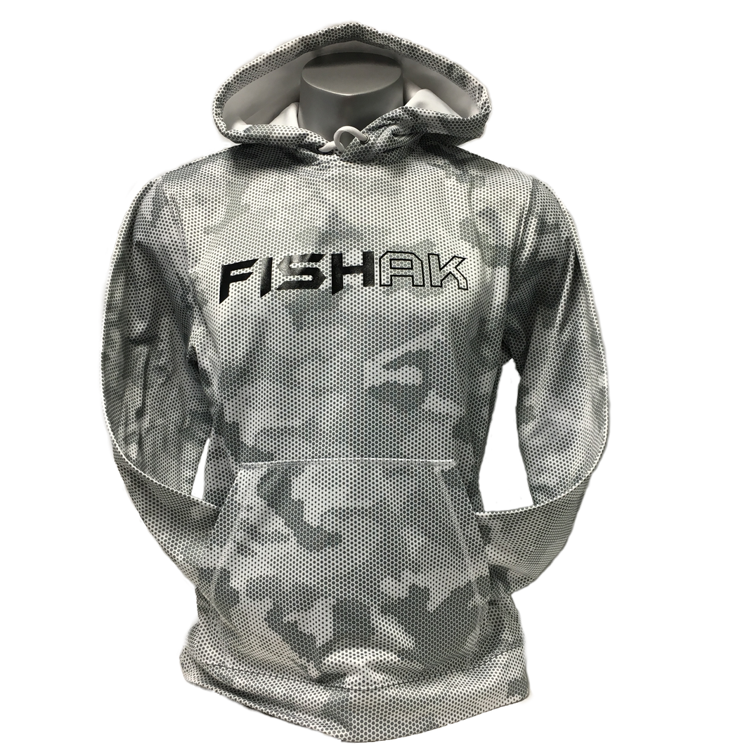 Fish AK - Hex Camo - Adult Performance Hoodie – Alaska Spiritwear