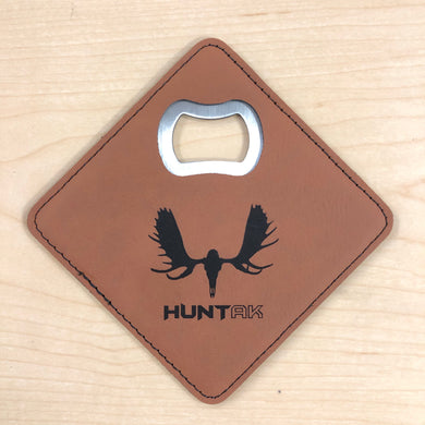 HUNT AK - Moose Skull - Bottle Opener Coaster