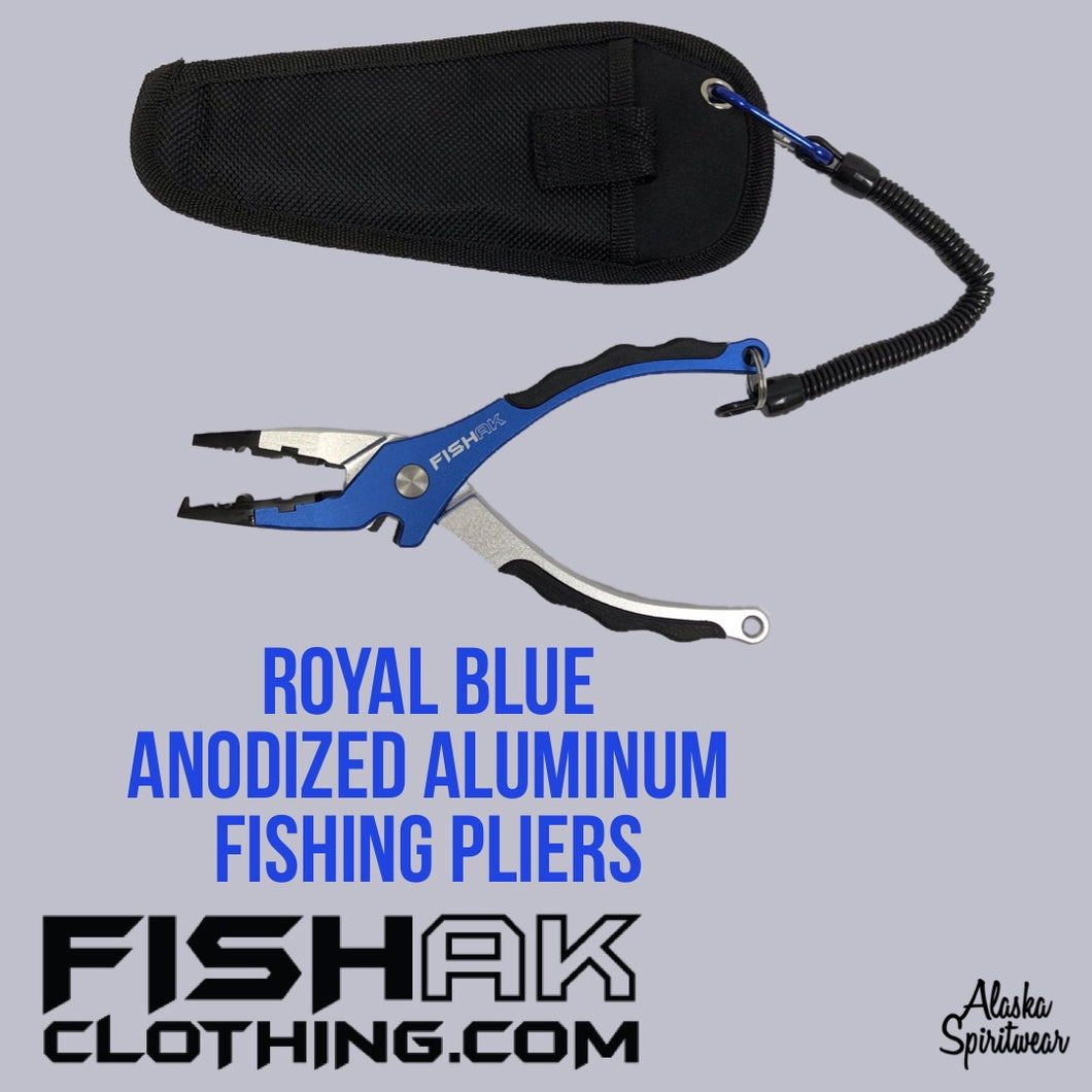 Fish AK Anodized Aluminum Fishing Pliers – Alaska Spiritwear, LLC