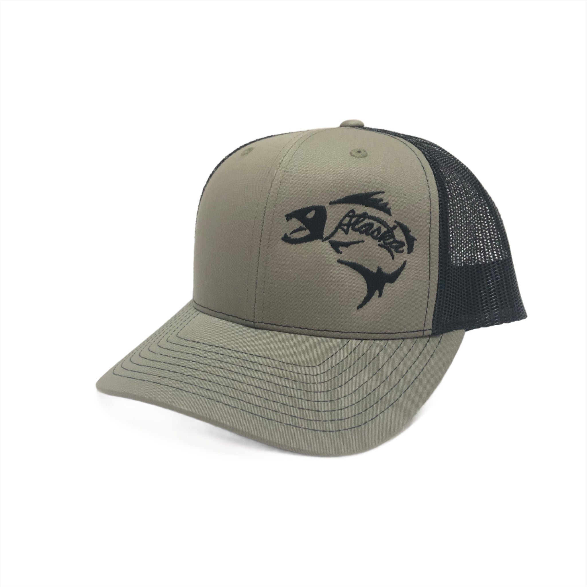 Alaska Fishbones Trucker Hat Alaska Spiritwear LLC FishAK
