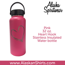 Load image into Gallery viewer, Heart Hook - 32oz Stainless Water Bottle