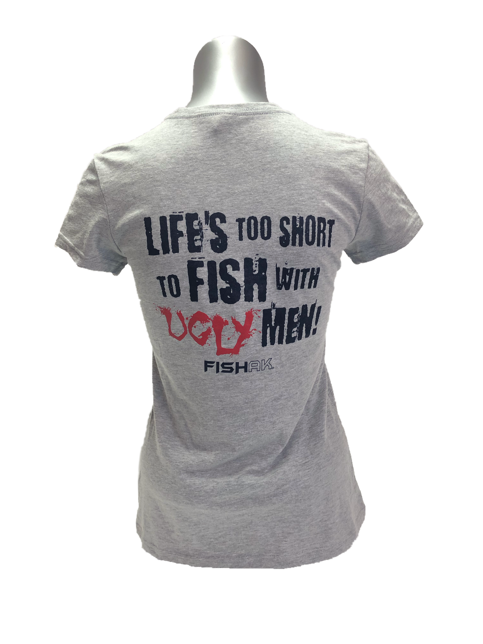 FISH AK Ugly Men - Ladies Fitted T-Shirt – Alaska Spiritwear, LLC - FishAK