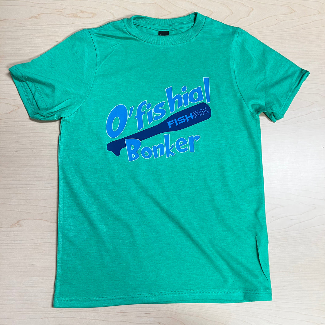 FISH AK - O'Fishial Bonker - Youth Tri-Blend T-Shirt