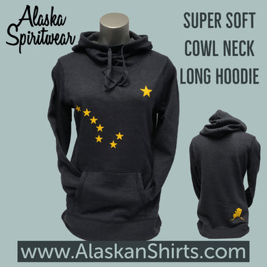 Big Dipper - Ladies Cowl Neck Hoodie