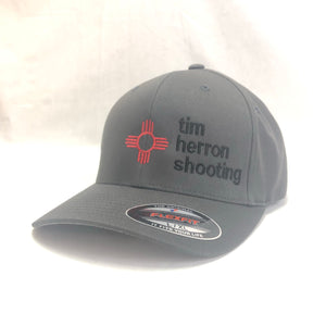 Tim Herron Shooting - Grey -  Flex Fit -  Solid Back Hat