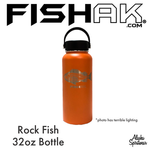 FISH AK - Rockfish - 32oz Stainless Water Bottle