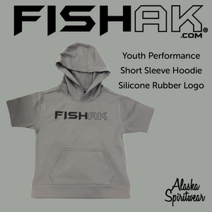 FISH AK - Performance Short Sleeve Hoodie - Youth