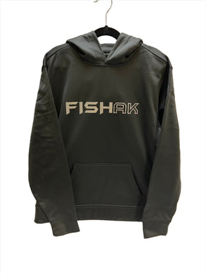 FISH AK - Youth - Reflective Logo Performance Hoodie